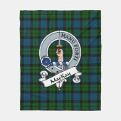 MacKay Modern Clan Badge Tartan Plaid Fleece Deken (Voorkant)