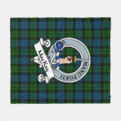 MacKay Modern Clan Badge Tartan Plaid Fleece Deken (Voorkant (Horizontaal))