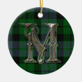 MacKay Pset Monogram-versiering Keramisch Ornament (Voorkant)