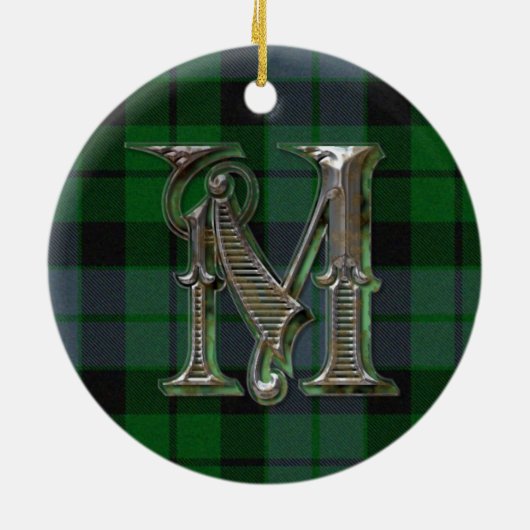MacKay Pset Monogram-versiering Keramisch Ornament (Achterkant)
