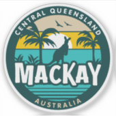Mackay, Queensland Australië Sticker (Voorkant)