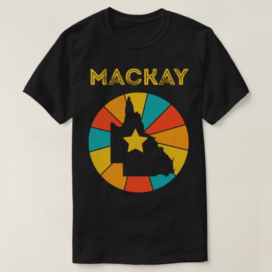 Mackay Queensland  Verdrietig Souvenir 1 T-shirt (Design voorkant)