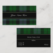 MacKay Schots Tartan Plaid Visitekaartje (Voorkant / Achterkant)