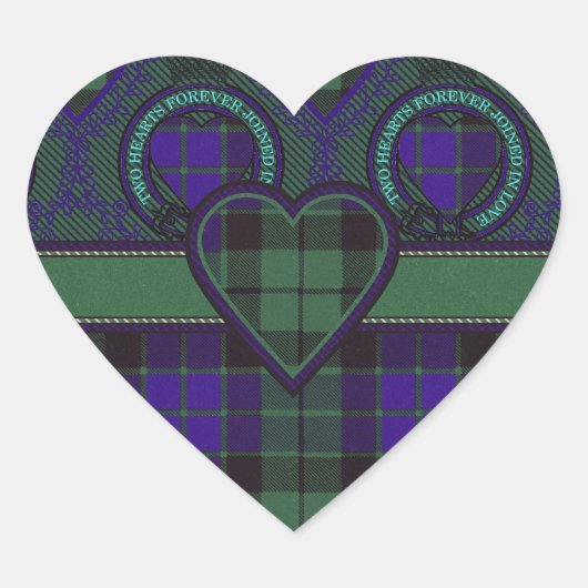 Mackay Schotse tartan Hart Sticker (Voorkant)