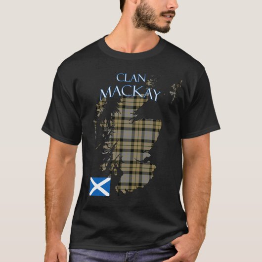 MacKay Scottish Clan Tartan Schotland T-shirt (Voorkant)