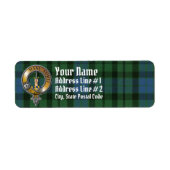 MacKay Tartan & Badge Etiket (Voorkant)