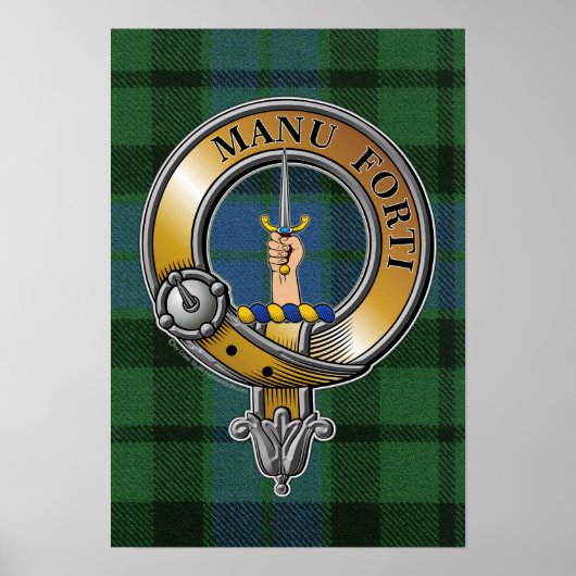 MacKay Tartan & Badge Poster (Voorkant)