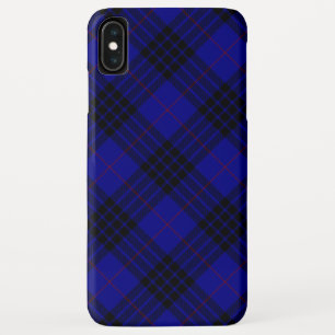 MacKay tartan blauw zwart geruit Case-Mate iPhone Case