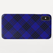 MacKay tartan blauw zwart geruit Case-Mate iPhone Case (Achterkant (horizontaal))