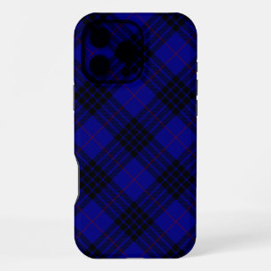 MacKay tartan blauw zwart geruit iPhone 16 Pro Max Hoesje
