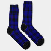 MacKay tartan blauw zwart geruit Sokken (Rechts)