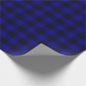 MacKay tartan blauwe schol Cadeaupapier (Hoek)