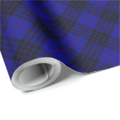 MacKay tartan blauwe schol Cadeaupapier (Rol Hoek)