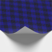 MacKay tartan blauwe schol Cadeaupapier (Hoek)