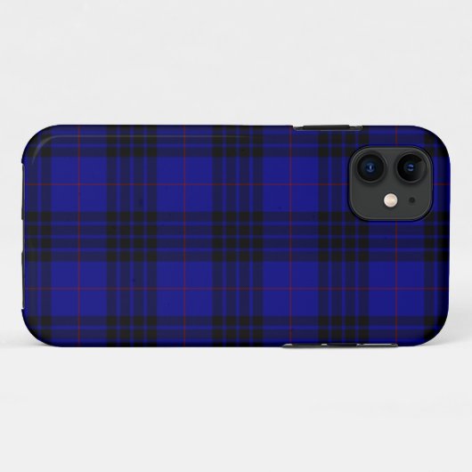 MacKay tartan blauwe schol Case-Mate iPhone Case (Achterkant (horizontaal))