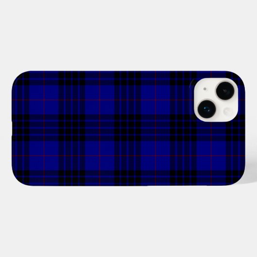 MacKay tartan blauwe schol Case-Mate iPhone Case (Achterkant (horizontaal))