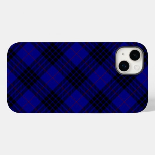 MacKay tartan blauwe schol Case-Mate iPhone Case (Achterkant (horizontaal))