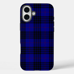 MacKay tartan blauwe schol iPhone 16 Plus Hoesje