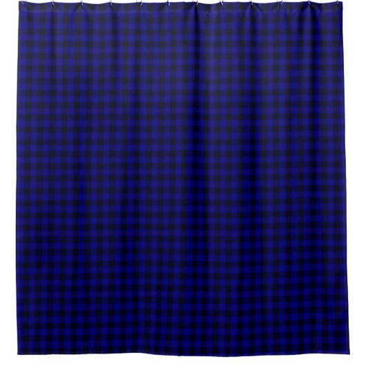 MacKay tartan blauwe schol Douchegordijn (Voorkant)