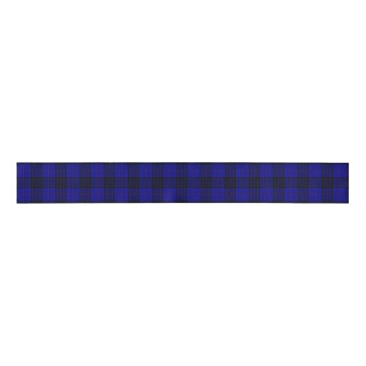 MacKay tartan blauwe schol Grosgrain Lint (Voorkant)