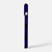 MacKay tartan blauwe schol iPhone 15 Case (Linkerkant)