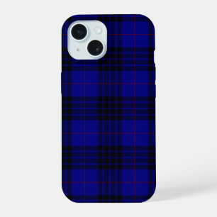 MacKay tartan blauwe schol iPhone 15 Case