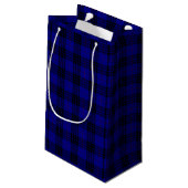 MacKay tartan blauwe schol Klein Cadeauzakje (Achterkant Gekanteld)