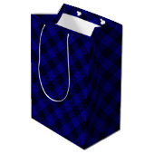 MacKay tartan blauwe schol Medium Cadeauzakje (Achterkant Gekanteld)