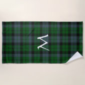 MacKay Tartan Pset Monogrammed Beach Towel Strandlaken (Voorkant)