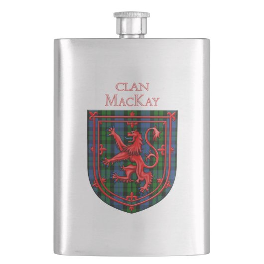 MacKay Tartan Scottish Play Lion Rampant Flacon (Voorkant)