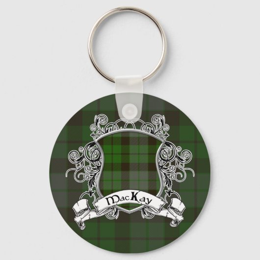 MacKay Tartan Shield Sleutelhanger (Voorkant)