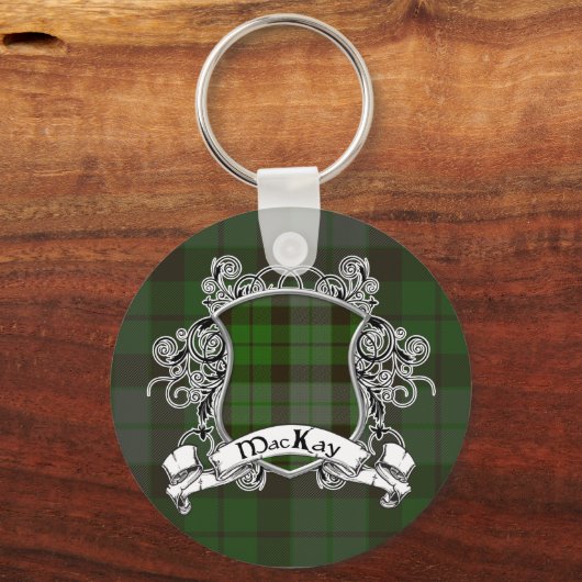 MacKay Tartan Shield Sleutelhanger (Voorkant)
