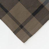 MacKay Weathered Clan Badge Tartan Pset Fleece Deken (Hoek)