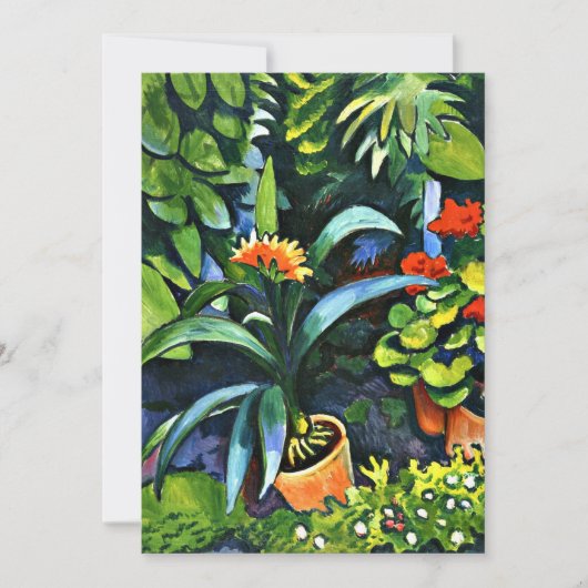 Macke - Bloemen in de tuin (Voorkant)