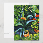 Macke - Bloemen in de tuin (Voorkant / Achterkant)