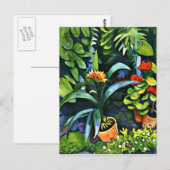Macke - Bloemen in de tuin Briefkaart (Voorkant / Achterkant)