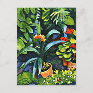 Macke - Bloemen in de tuin Briefkaart