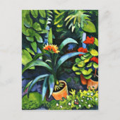 Macke - Bloemen in de tuin Briefkaart (Voorkant)