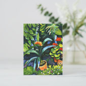 Macke - Bloemen in de tuin Feestdagenkaart (Staand voorkant)