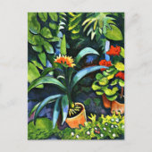 Macke - Bloemen in de tuin Feestdagenkaart (Voorkant)