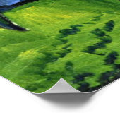 Macke - Bloemen in de tuin Poster (Hoek)