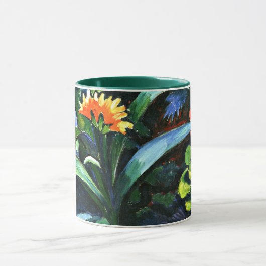 Macke - Flowers in de tuin, Mok (Midden)