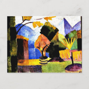 Macke - Garden op het Thun-meer Briefkaart
