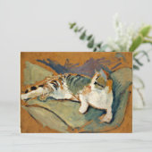 Macke - Kat op de groene piloot, Kaart (Staand voorkant)