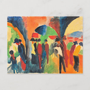Macke - Onder de prieeltjes van Thun Briefkaart