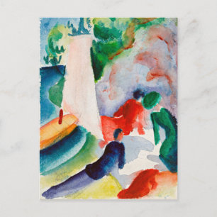 Macke - Picnic op het strand Briefkaart