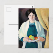 Macke - Portret van de vrouw van de kunstenaar, Briefkaart (Voorkant / Achterkant)