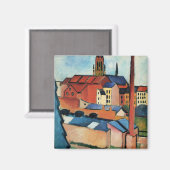 Macke - St. Mary's with Houses and Chimney (Bonn) Magneet (Voorkant / Achterkant)