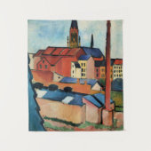 Macke - St. Mary's with Houses and Chimney (Bonn) Wandkleed (Voorkant)