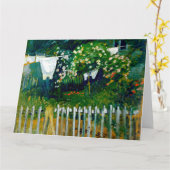 Macke - Wassen in de tuin in Kandern Kaart (Gele Bloem)